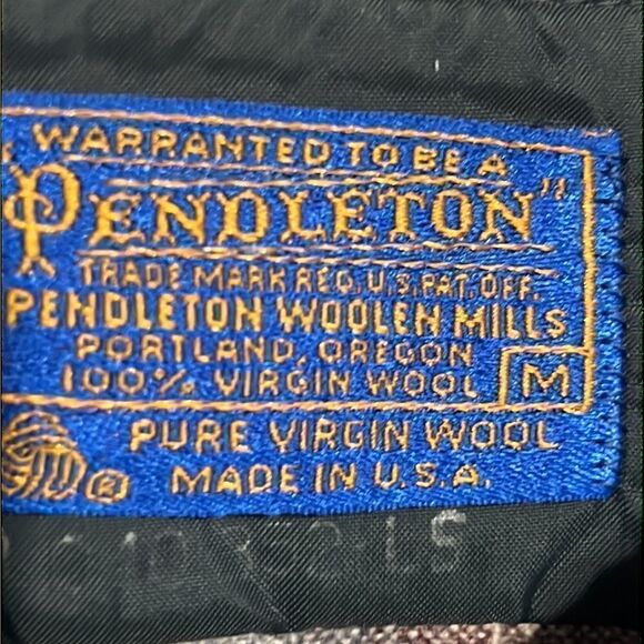 🔥🔥 Vintage PENDLETON PURE VIRGIN WOOL Pearl Snap Shirt - Good Condition- Sz M - Picture 10 of 14